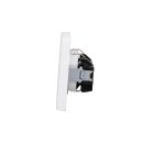 JUNG Serie LS Komplett-Set Schneeweiß Matt: 2x LS1520WWM SCHUKO Steckdose + LS982WWM Rahmen 2fach