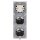 JUNG Serie LS Komplett-Set Schneeweiß Matt: 506U Wippschalter Universal + 2x LS1520WWM SCHUKO Steckdose + LS990WWM Wippe + LS983WWM Rahmen 3fach
