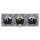 JUNG Serie LS Komplett-Set Schneeweiß Matt: 3x LS1520WWM SCHUKO Steckdose + LS983WWM Rahmen 3fach