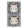 JUNG Serie LS Komplett-Set Schneeweiß Matt: 2x 506U Wippschalter Universal + 2x LS990WWM Wippe + LS982WWM Rahmen 2fach