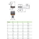 Wago 2721-1106/326-000/334-000 1-Leiter-Federleiste