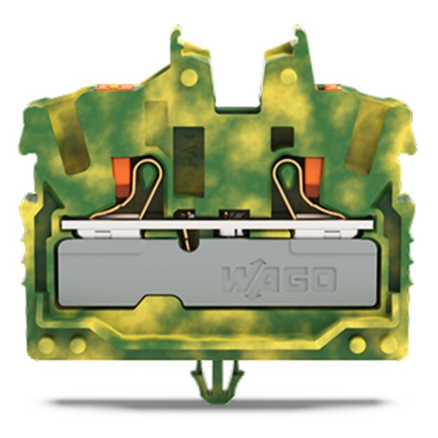 Wago 2252-317 Mini-Durchgangsklemme Grün/gelb