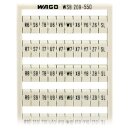 Wago 209-550 WSB-Beschriftungskarte Weiß