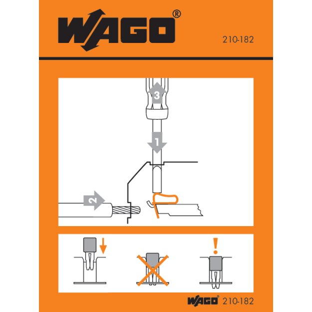 Wago 210-182 Handhabungsaufkleber