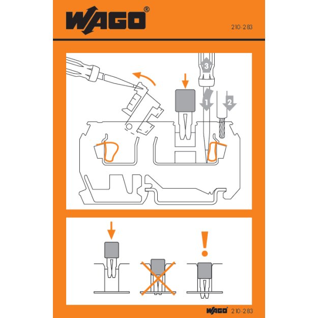 Wago 210-283 Handhabungsaufkleber