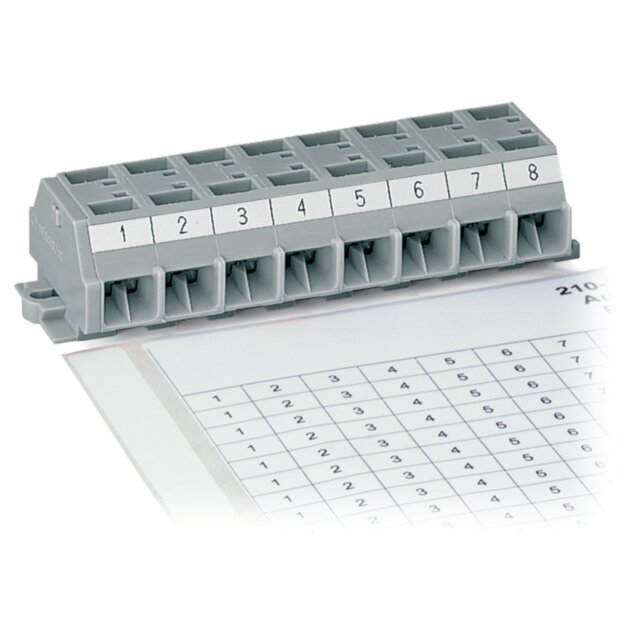 Wago 210-333/1200-103 Beschriftungsstreifen Weiß