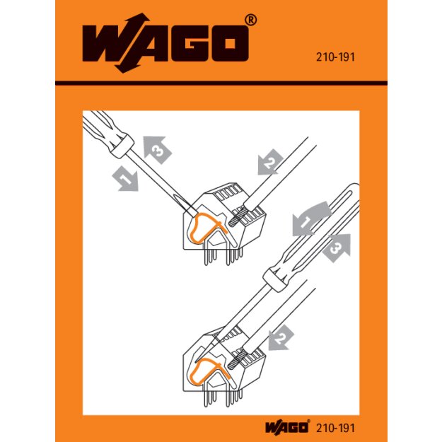 Wago 210-406 Handhabungsaufkleber