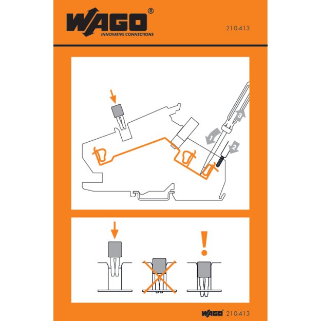 Wago 210-413 Handhabungsaufkleber