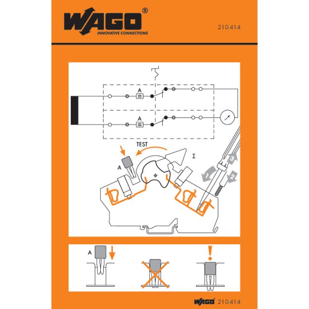 Wago 210-414 Handhabungsaufkleber