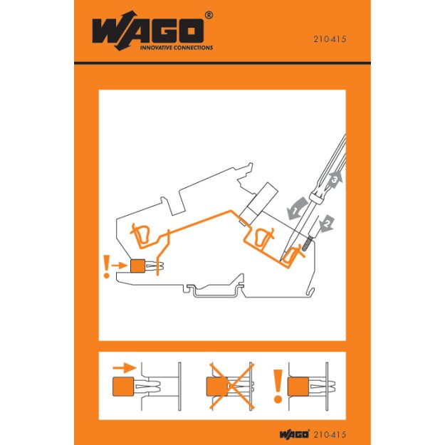 Wago 210-415 Handhabungsaufkleber