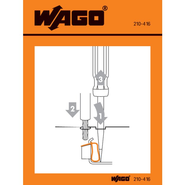Wago 210-416 Handhabungsaufkleber