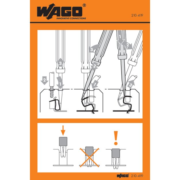 Wago 210-419 Handhabungsaufkleber