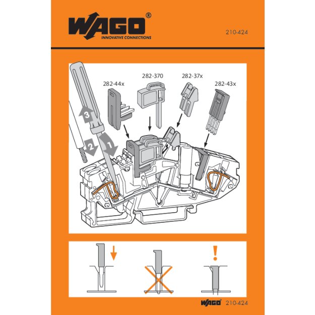 Wago 210-424 Handhabungsaufkleber