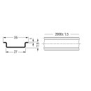 Wago 210-505 Stahltragschiene 35x7,5mm