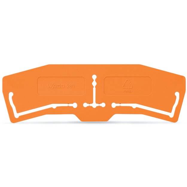 Wago 280-395 Trennwand 1mm Orange