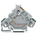 Wago 280-555 3-Leiter-Aktorenklemme Grau