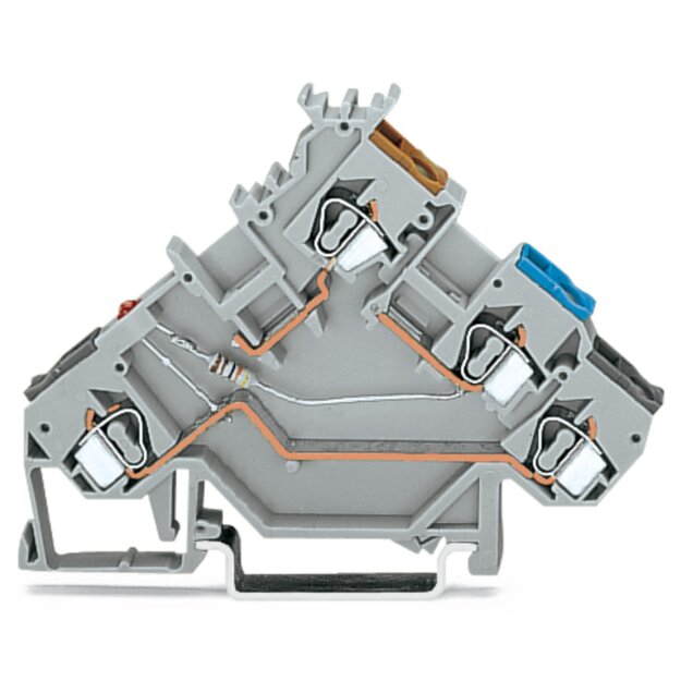 Wago 280-561/281-413 3-Leiter-Initiatorenklemme Grau