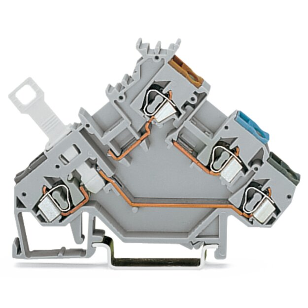 Wago 280-563 3-Leiter-Initiatorenklemme Grau