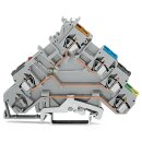Wago 280-571/281-413 4-Leiter-Initiatorenklemme Grau
