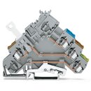 Wago 280-576 3-Leiter-Aktorenklemme Grau