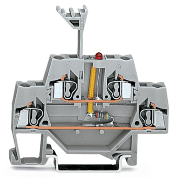 Wago 280-943/281-413 Bauelementklemme Grau