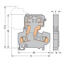 Wago 281-613/281-417 2-Leiter-Sicherungsklemme Grau