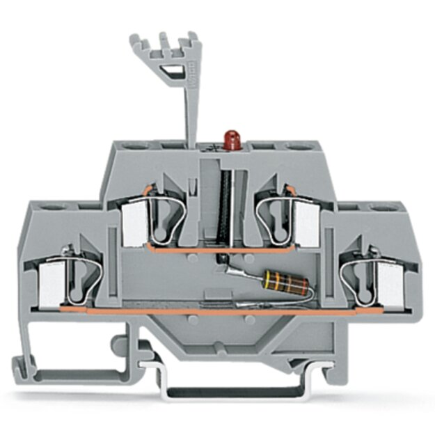 Wago 281-634/281-413 Bauelementklemme Grau