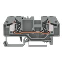 Wago 282-992 2-Leiter-Durchgangsklemme Grau
