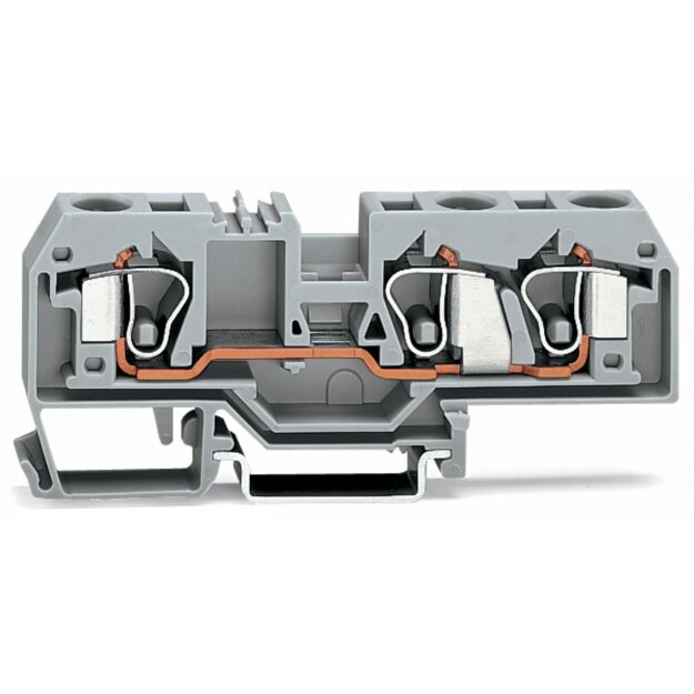 Wago 284-682 3-Leiter-Durchgangsklemme Orange