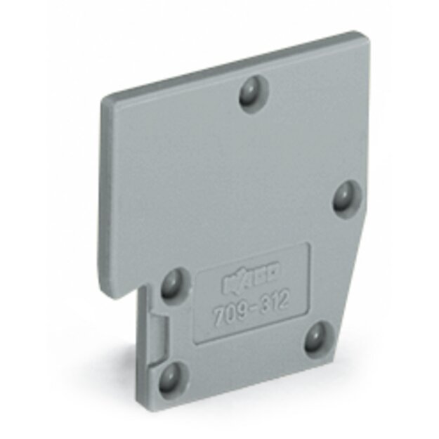 Wago 709-312 B-Distanzplatte anreihbar Grau