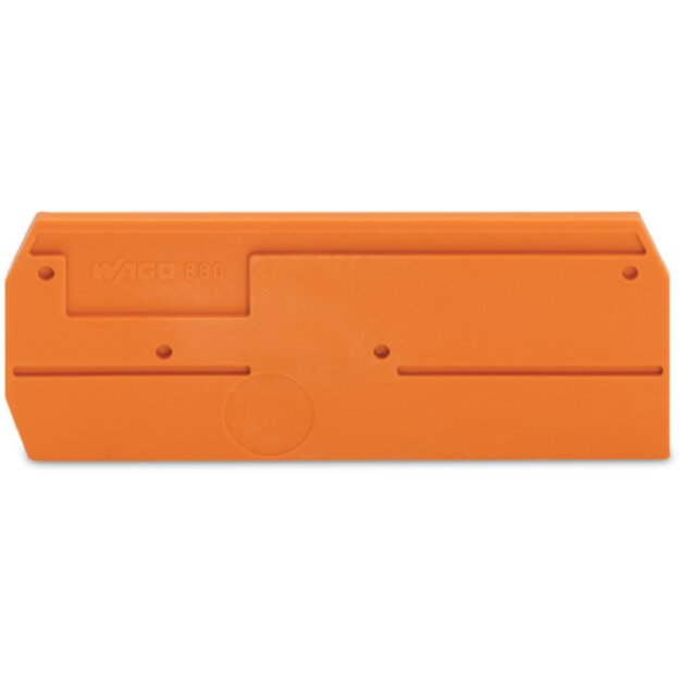 Wago 880-339 Abschluss- und Zwischenplatte Orange