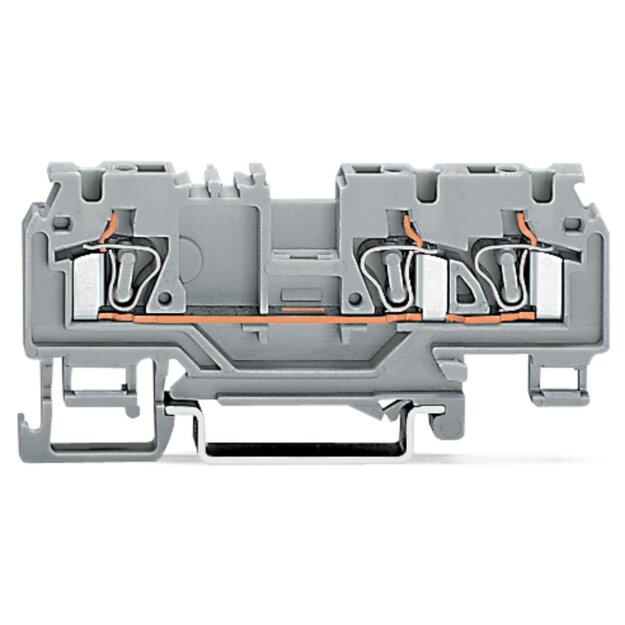 Wago 880-682/999-940 3-Leiter-Durchgangsklemme Orange