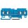 Wago 880-834/999-940 4-Leiter-Durchgangsklemme Blau