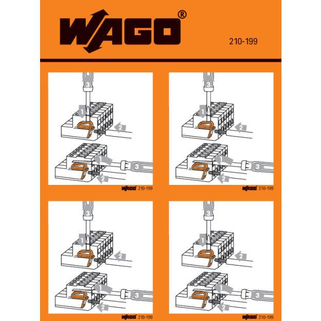 Wago 210-493 Handhabungsaufkleber