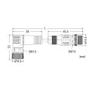 Wago 756-6403/040-020 Sensor-Aktorleitung axial