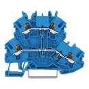 Wago 2202-2204 Doppelstockklemme Blau