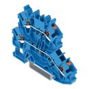 Wago 2202-2204 Doppelstockklemme Blau
