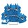 Wago 2202-2204 Doppelstockklemme Blau