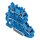Wago 2202-2204 Doppelstockklemme Blau