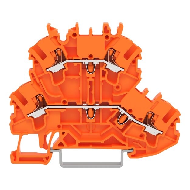 Wago 2202-2206 Doppelstockklemme Orange