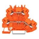 Wago 2202-2206 Doppelstockklemme Orange