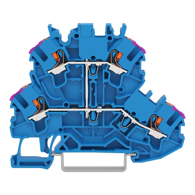 Wago 2202-2209 Doppelstockklemme Blau