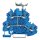 Wago 2202-2239 Doppelstockklemme Blau
