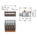 Wago 2734-1116/327-047 1-Leiter-Federleiste,Hebel