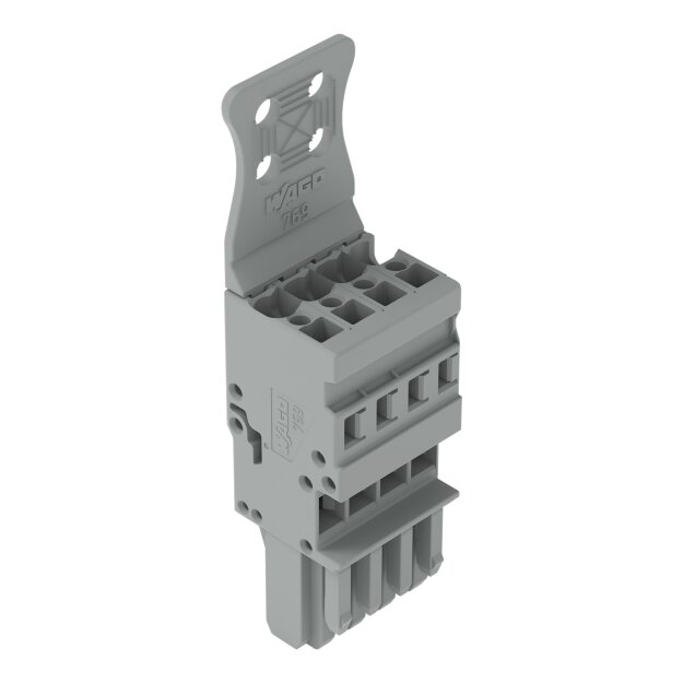 Wago 769-104/143-000 1-Leiter-Federleiste Grau