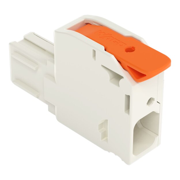 Wago 832-1101/011-000 1-Leiter-Federleiste,Hebel Grau
