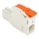 Wago 832-1101/011-000 1-Leiter-Federleiste,Hebel Grau