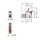 Wago 832-1101/011-000 1-Leiter-Federleiste,Hebel Grau