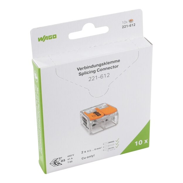 Wago 221-612/995-010 Verbindungsklemme Farblos
