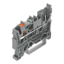 Wago 2222-1201 1-Leiter/1-Pin-Basisklemme Grau